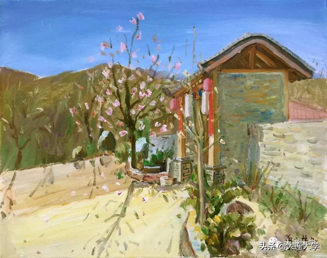 简单又好看的大连画,美丽大连我的家绘画