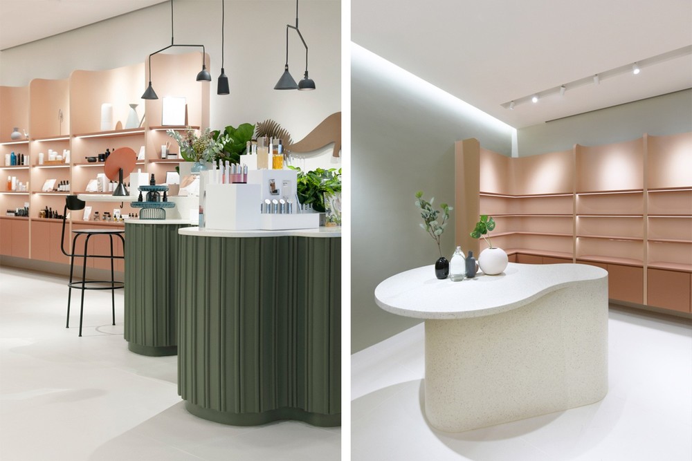 42㎡香港BeautysaurOrganics美妆旗舰店设计|BeanBuro