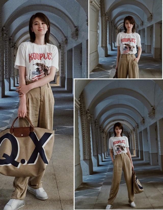 乔欣的穿搭指南,乔欣可咸可甜全身照