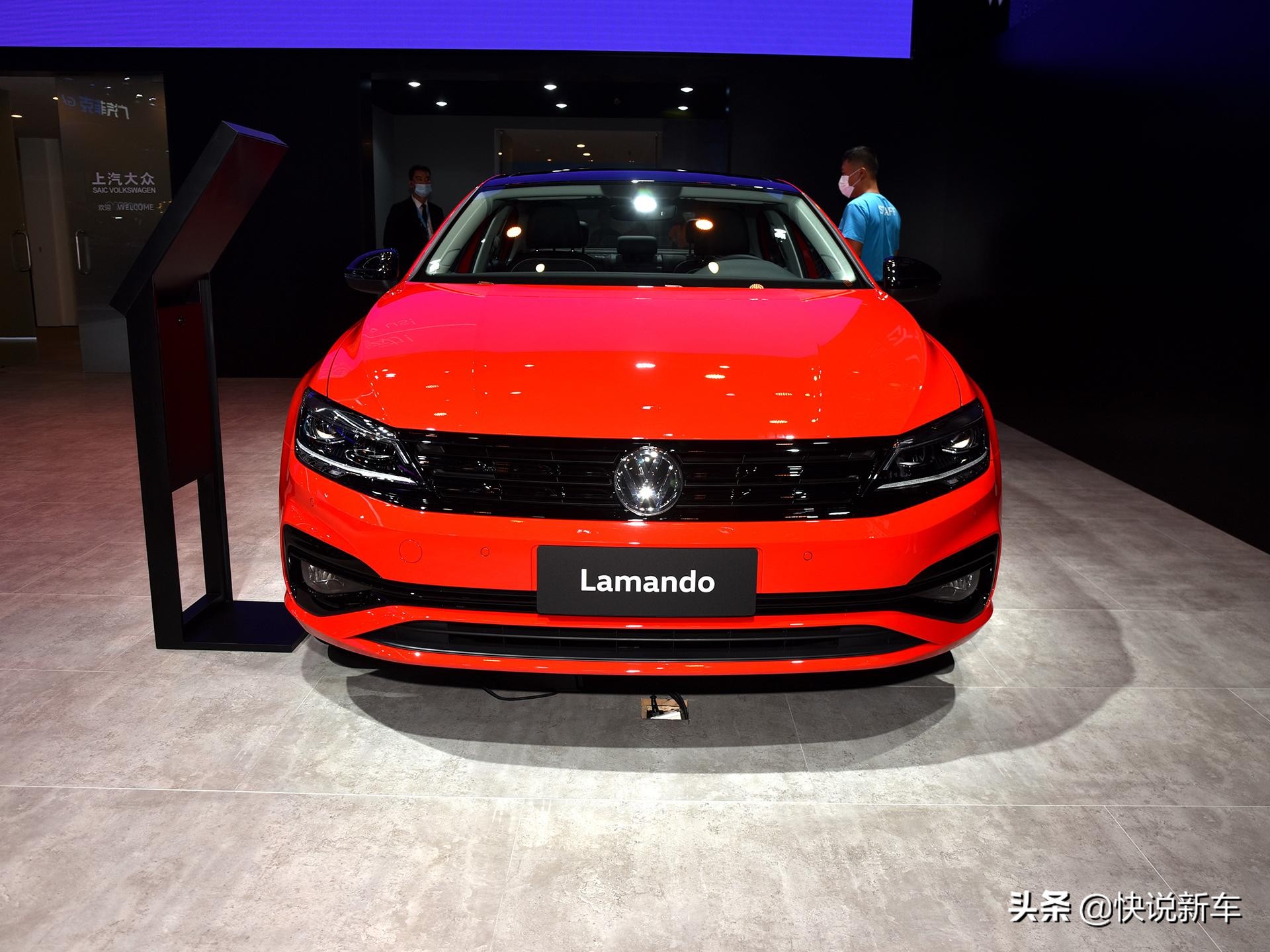 2021年大众凌渡红色带尾翼,大众汽车凌渡报价及红色图片