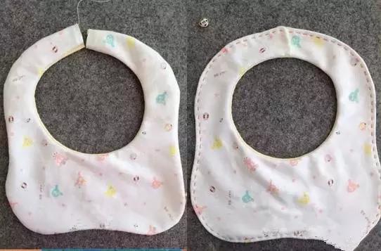 旧衣服制作宝宝口水兜,手工制作婴儿围嘴用品教程