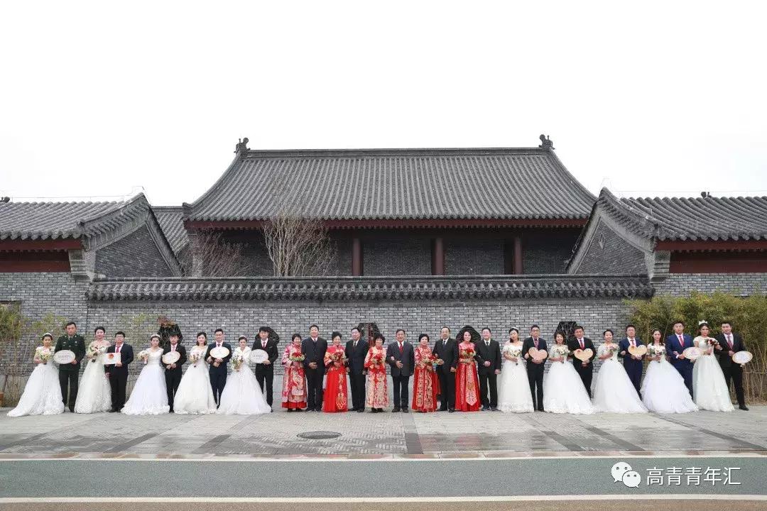 淄博高青婚礼红旗车队,高青国井南苑婚礼