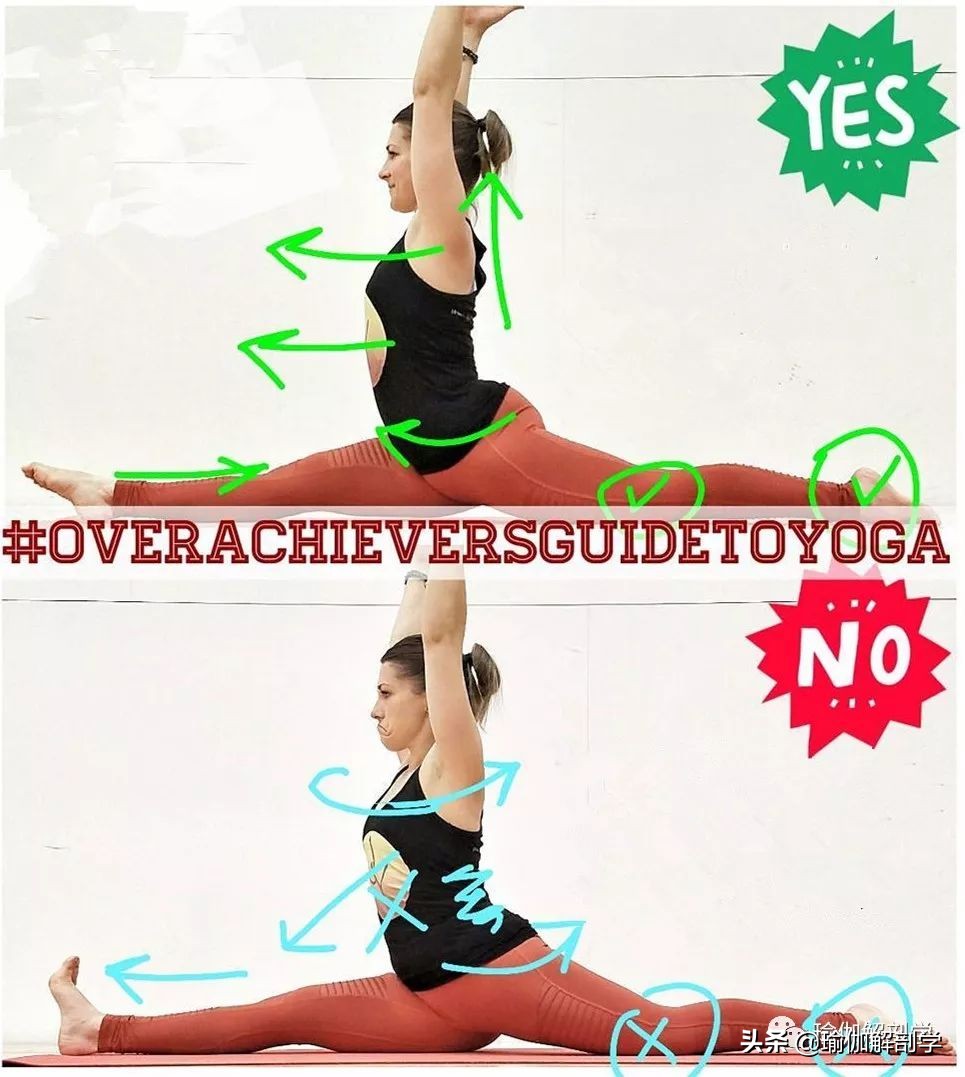 10个最新瑜伽体式正误对比图,瑜伽最容易错的正误对比图