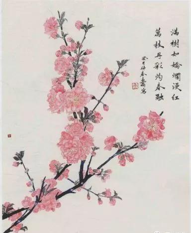 学画春天和桃花,学画简单春天画