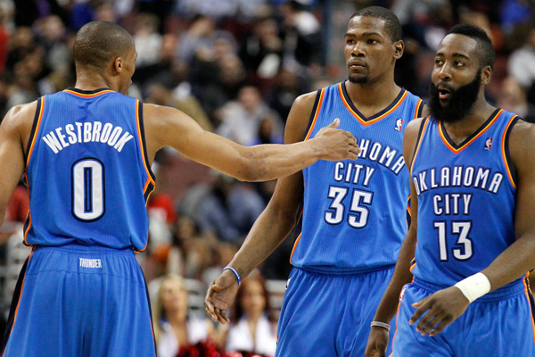 雷霆三少打球有多猛,雷霆三少赛季表现