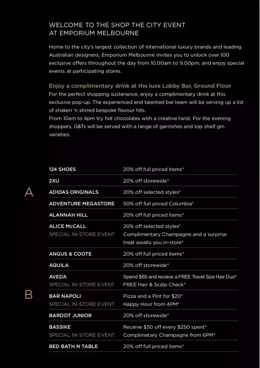 就在今天！！！CBD九大商场，上千个折扣offer低至65折！