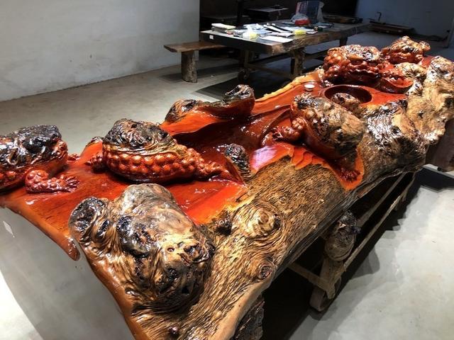 正宗根雕茶桌价格,桂林根雕根艺茶桌