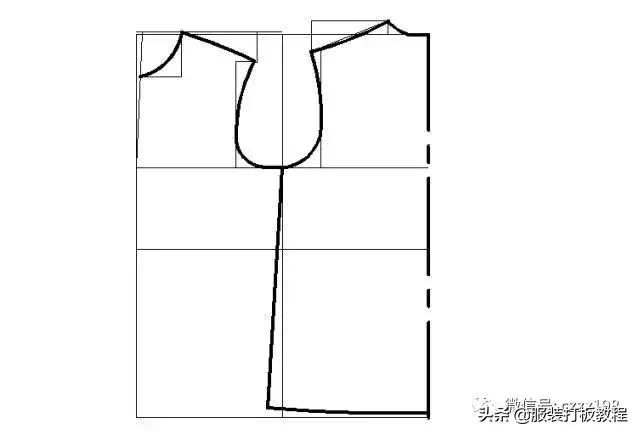 中式男装长袖裁剪与制作,零基础中式服装裁剪教程大全