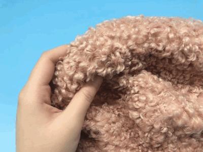 休闲风格羊羔绒渔夫帽,明星同款渔夫帽时髦显瘦又防晒