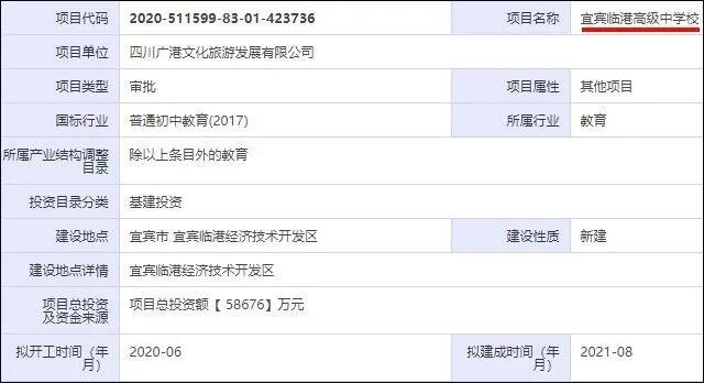 宜宾临港片区有哪些中学,宜宾三中临港校区最新消息