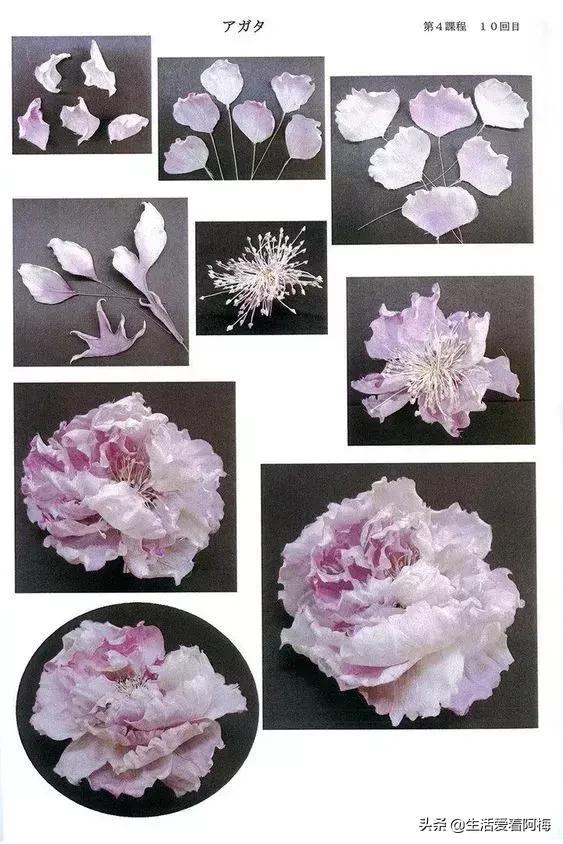 皱纹纸花朵手工艺术,纸艺玫瑰花的制作方法皱纹纸