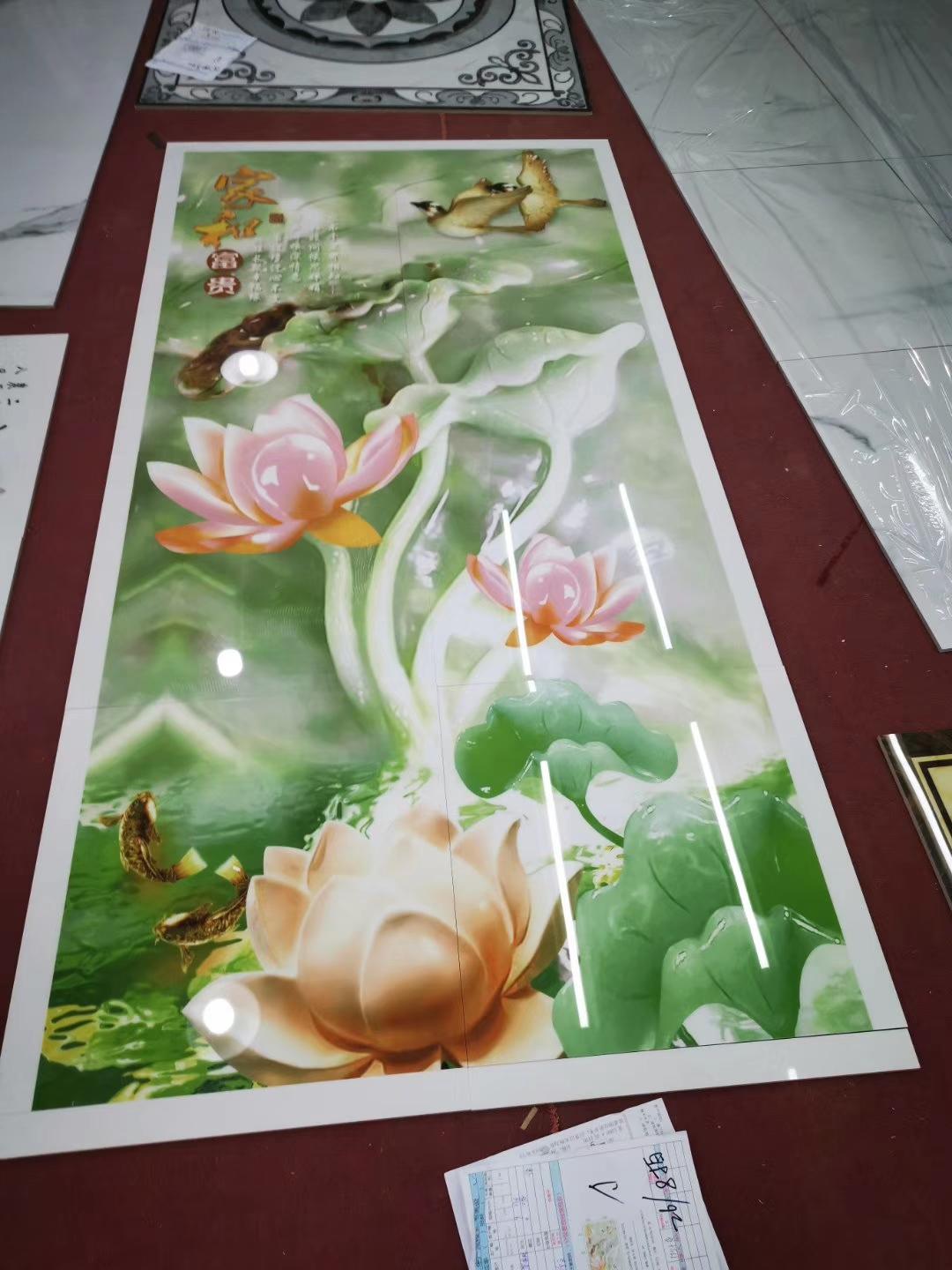 玄关墙瓷砖拼花图案,玄关背景墙大理石瓷砖效果图