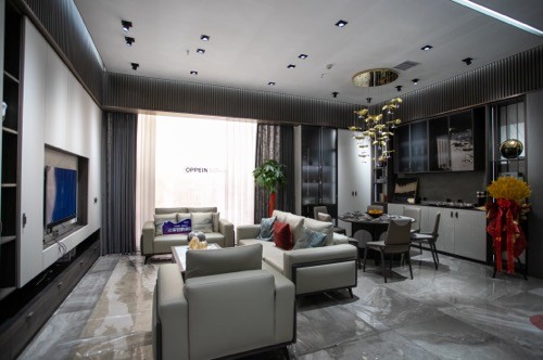 欧派衣柜山东青岛居然之家店,有家有爱欧派