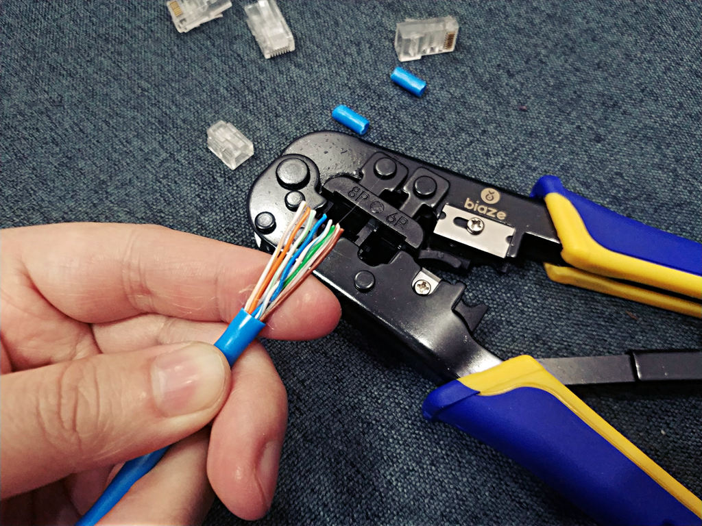 超六类网线钳与普通网线钳的区别,没有网线钳时怎样制作网线