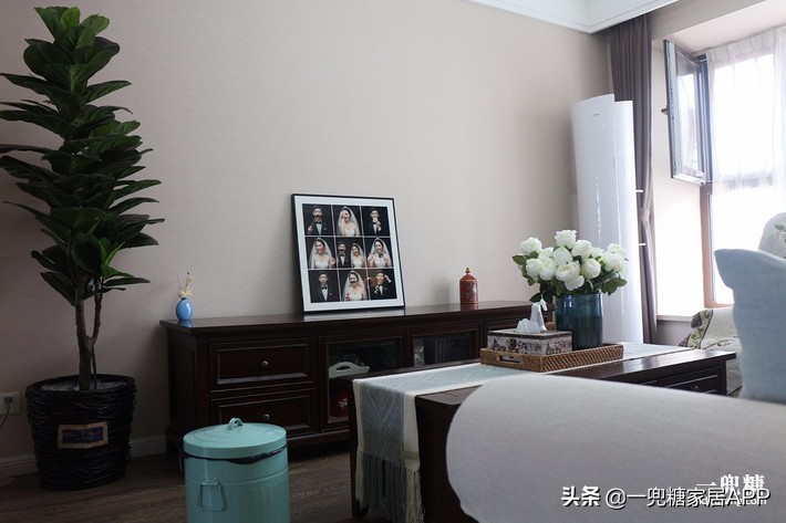 美式玄关背景墙,美式复古风格入户玄关迎门墙