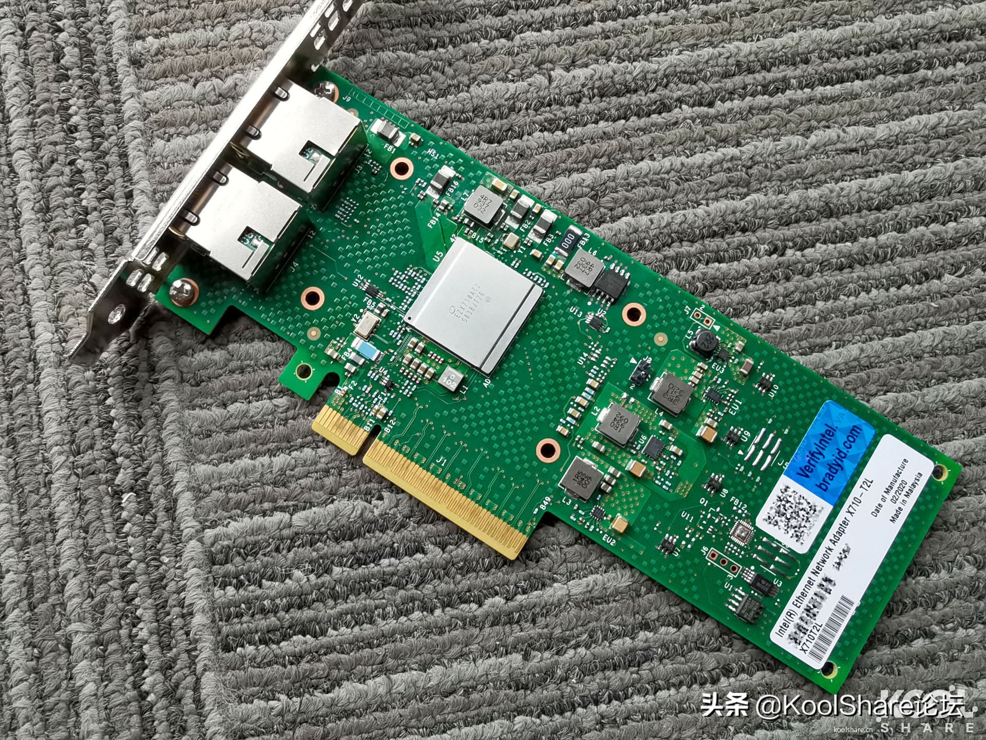 Intel700系列电口万兆网卡X710-T2L评测