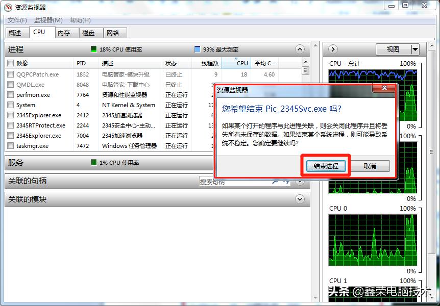 电脑cpu占用率过高怎样处理,玩游戏电脑cpu占用率100%