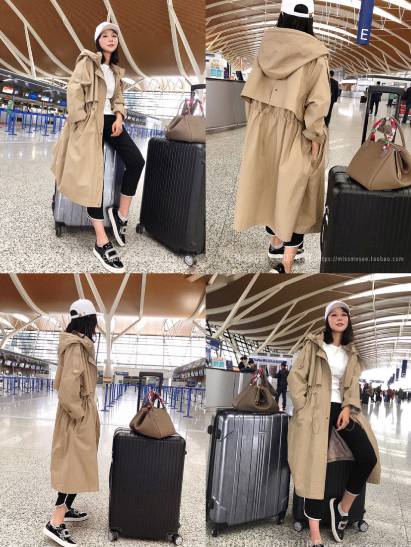 女士风衣春秋长款风衣,好看又不贵的中性风衣推荐