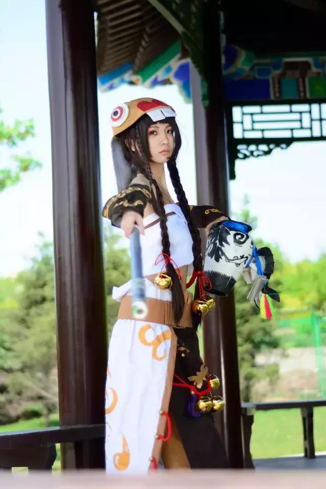 剑网3蓝玲珑cos,剑三定国花萝cos