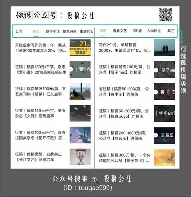投稿300字短文公众号,投稿公众号多少钱一篇