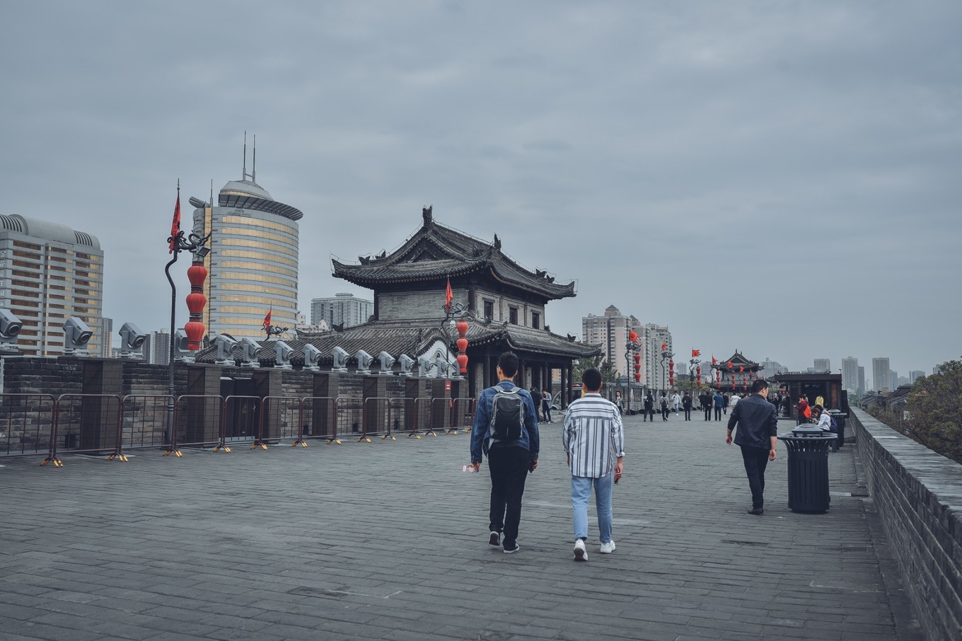 西安网红打卡地西安城墙,西安古城网红视频