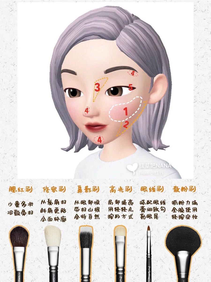 保姆级化妆刷使用教程,新手化妆刷贴纸怎么贴