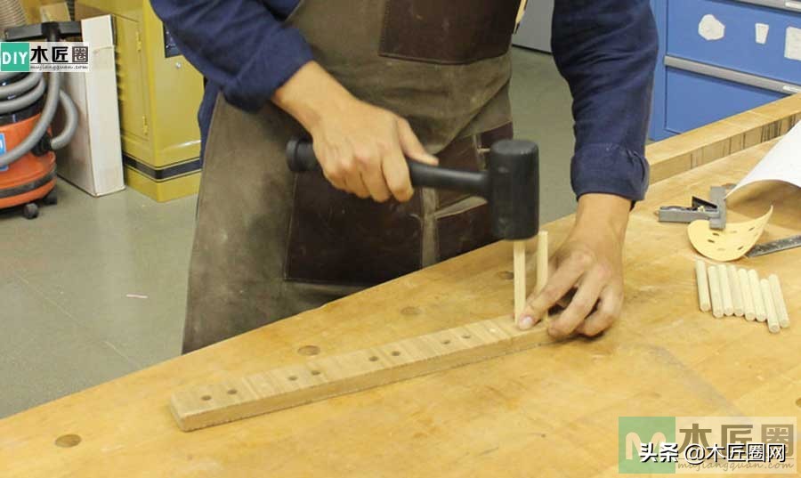 红酒杯倒挂架自制免打孔,高脚杯倒挂架木工制作