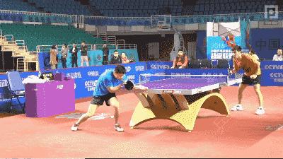 高手杀球慢动作,国手教你如何勾手发球