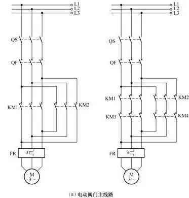 低压电工实操电动机正反转电路图,电工电动机启停点动电路图