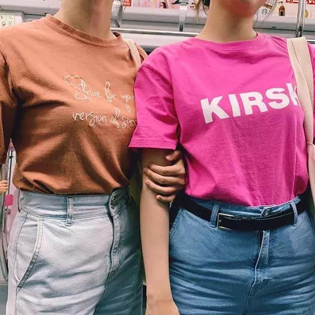 韩国东大门加厚半袖t恤,新款夏季简单大方t恤百搭韩国