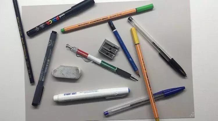 学渣购物小票画画,97年画画天才