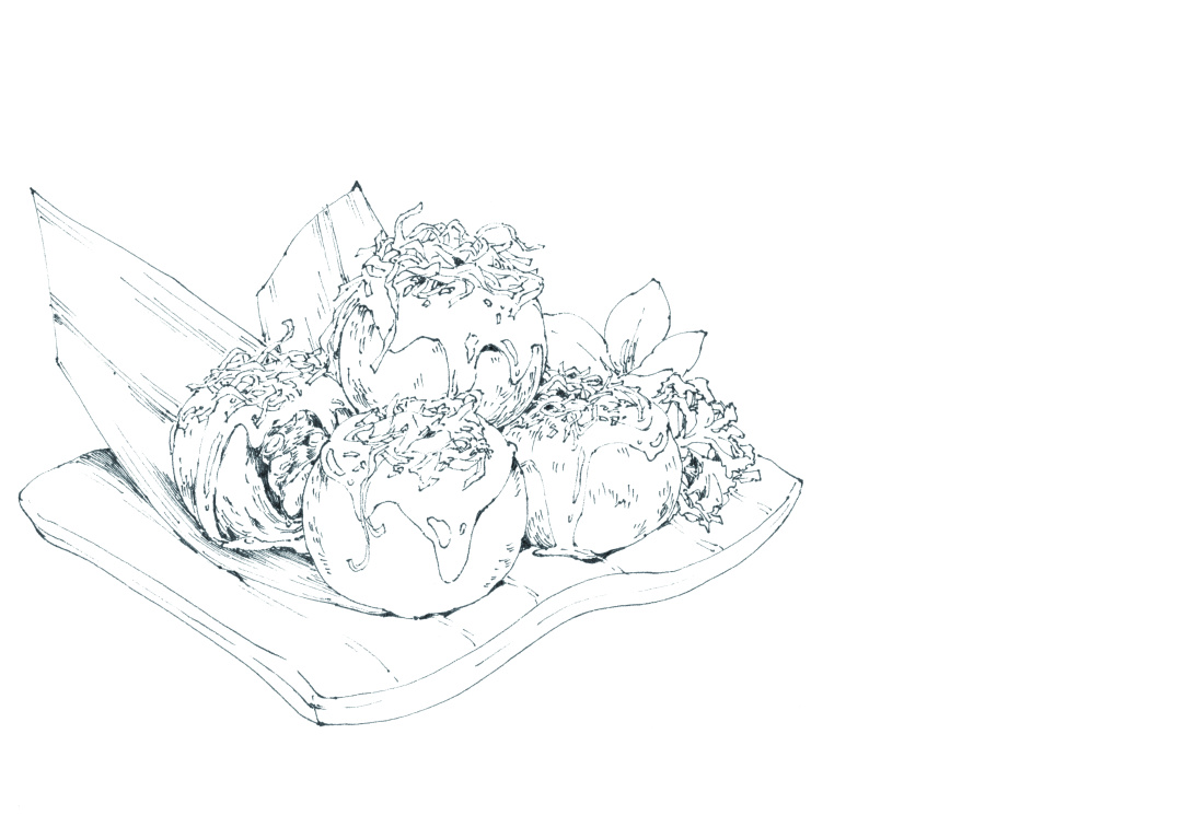 蓝莓味的章鱼小丸子,草莓章鱼小丸子口味