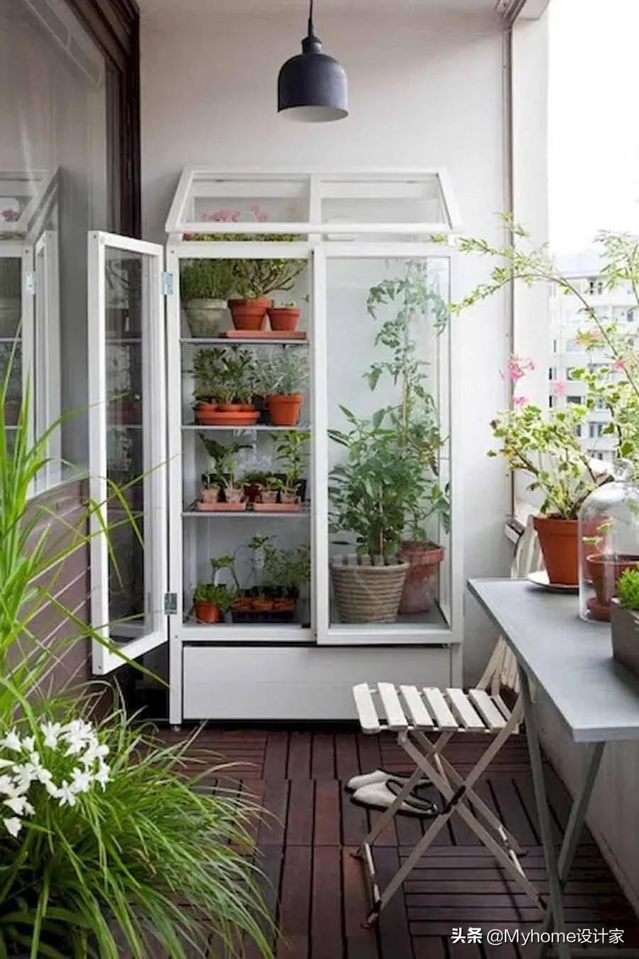 设计师家高颜值阳台极简设计,不靠墙大阳台怎么设计