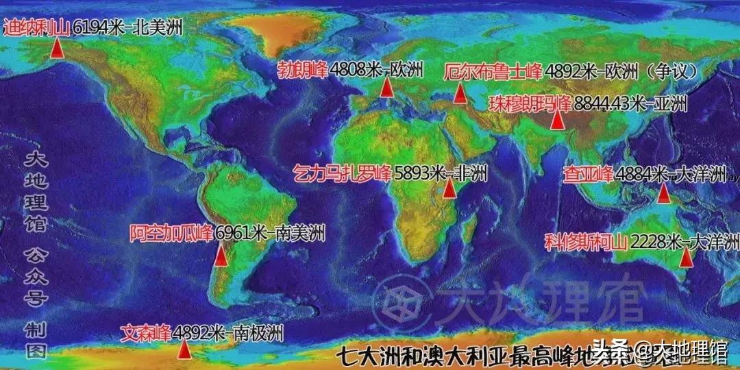 世界最高峰究竟在哪里,世界上前100个最高峰