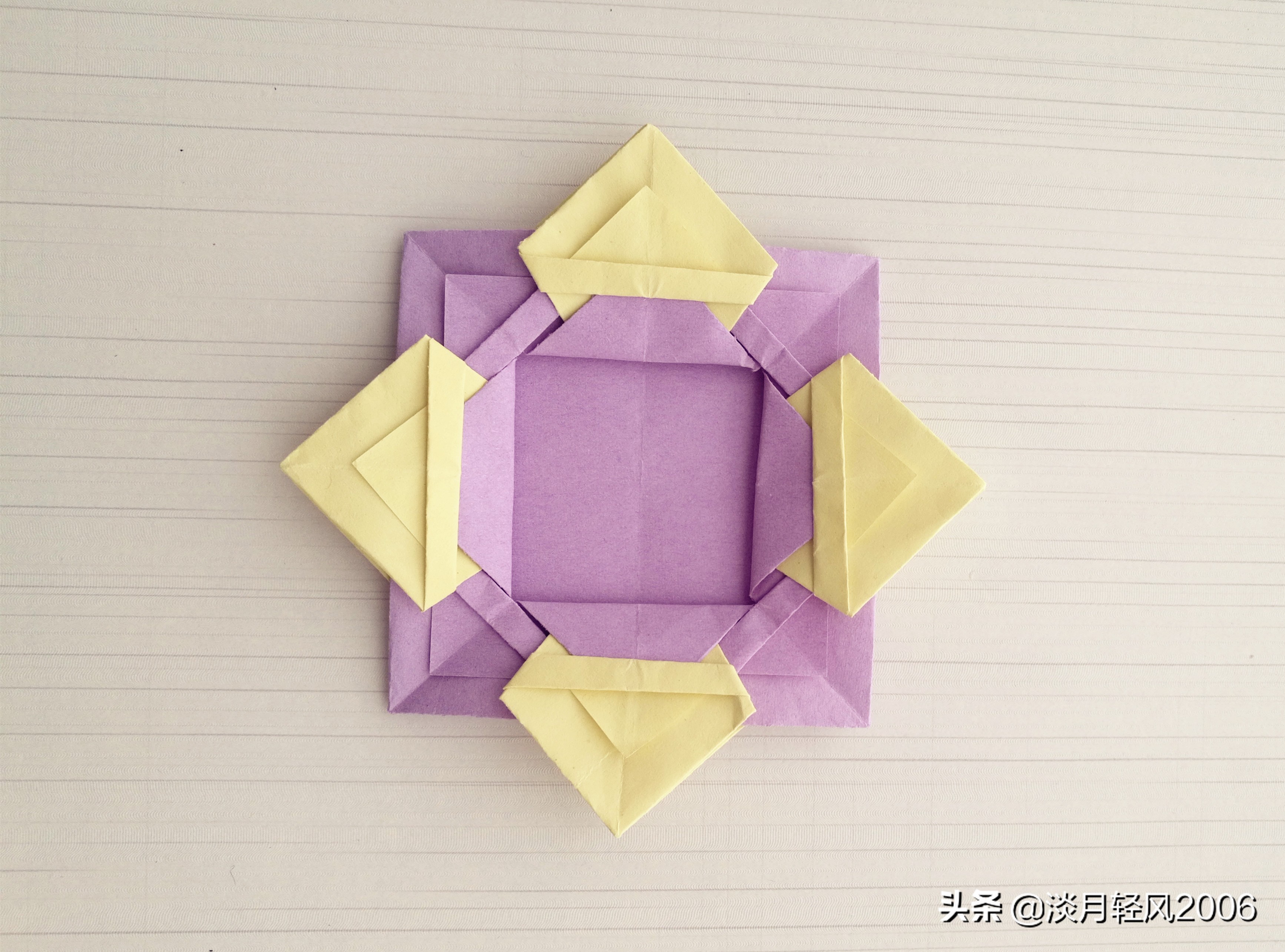 最简单的小花篮折纸,手工折纸小花篮怎么折