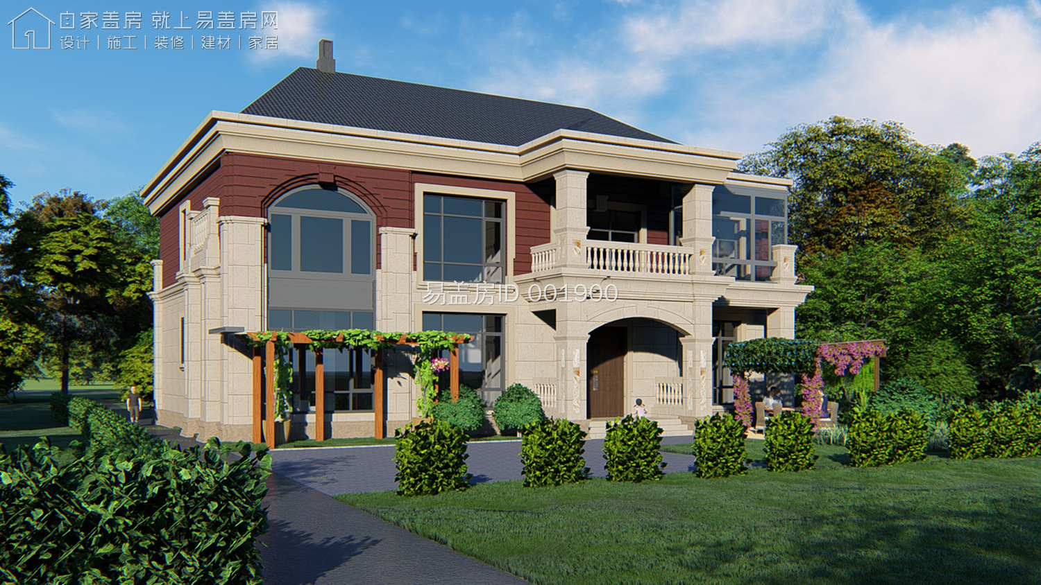 河北邯郸农村双拼二层别墅,邯郸农村二层半别墅设计图