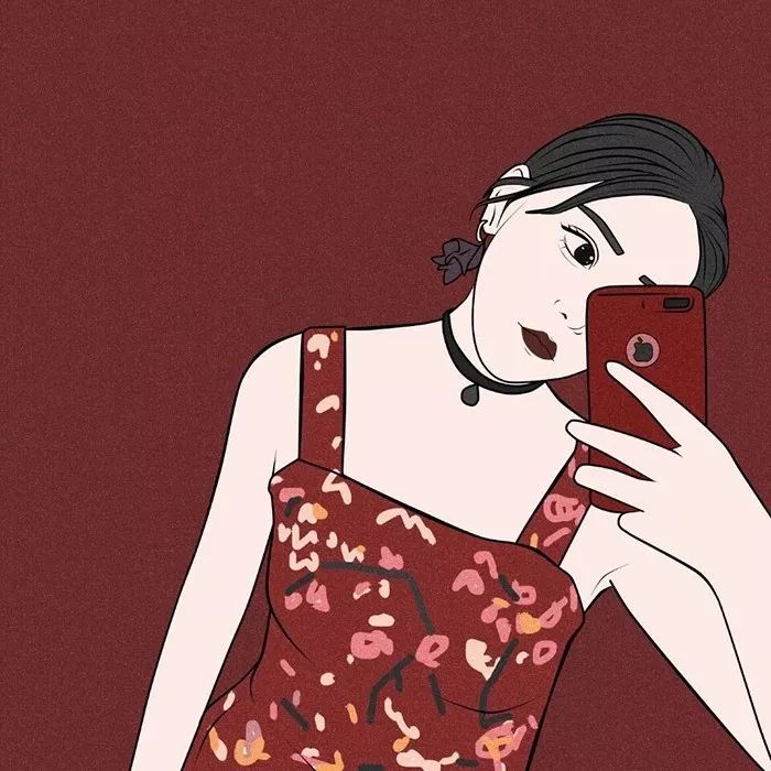 森系简约黑白手绘头像,个性原宿风手绘头像