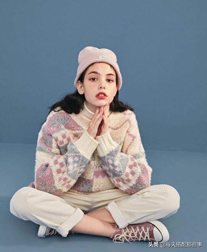 甜美针织衫套头,甜美针织衫单体