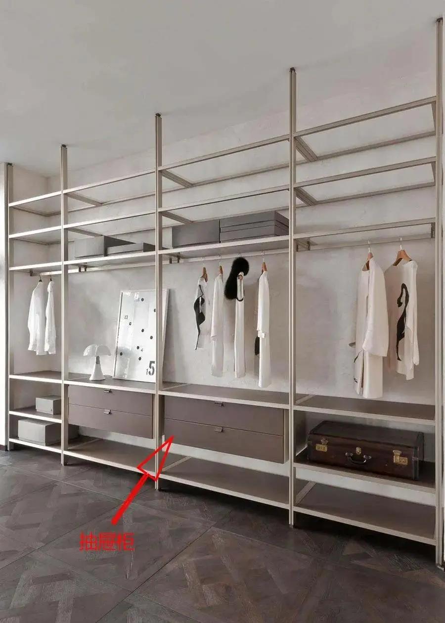 框架式衣柜节省空间灵活收纳,金属框架组合衣柜省钱技巧