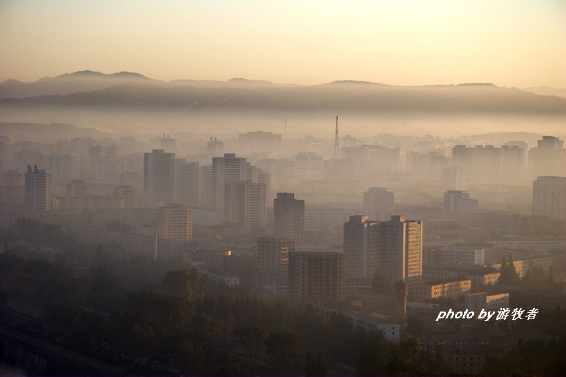 朝鲜的空气总是灰蒙蒙的,朝鲜雾霾