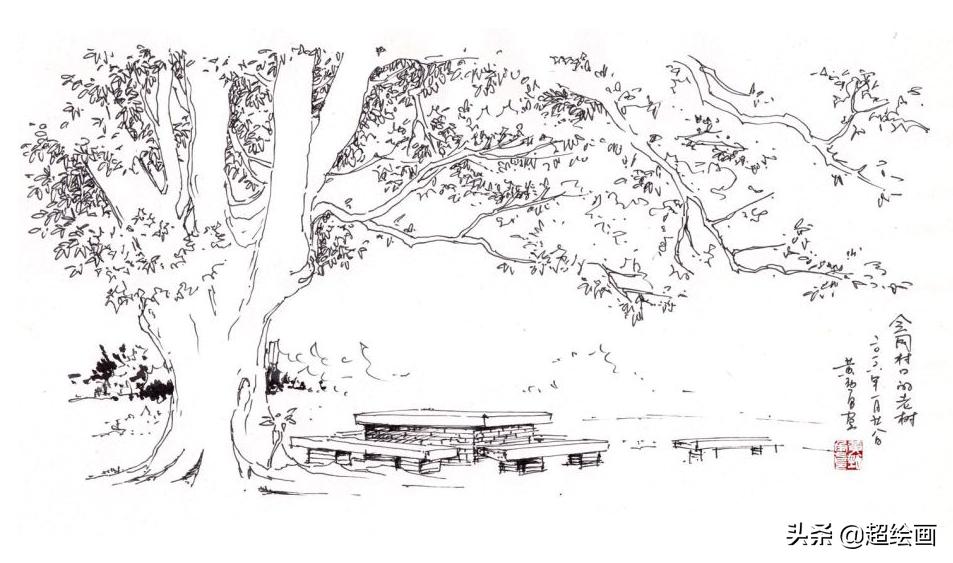 十大顶级钢笔画速写,钢笔速写100幅图片