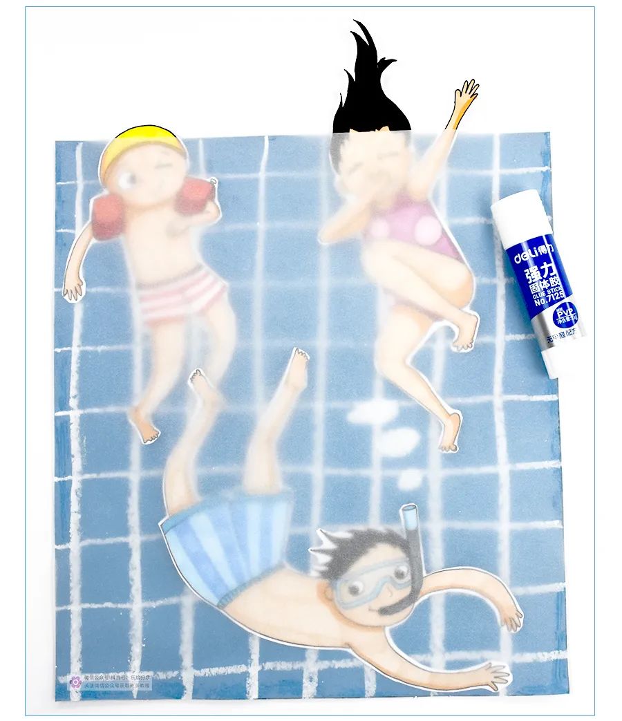 夏天的游泳池怎么画,幼儿园夏天游泳池画