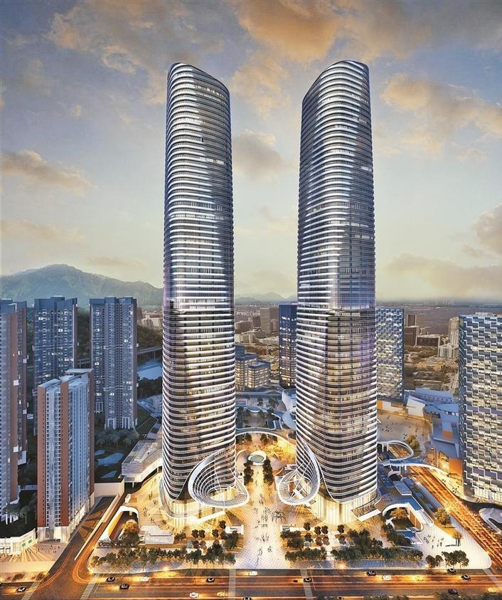 星河雅宝双子塔最新进度,星河雅宝双子塔竣工时间