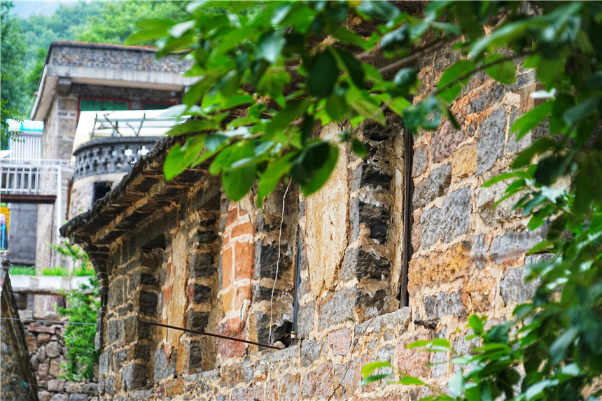 太行山古村落全景图,太行山古老村落