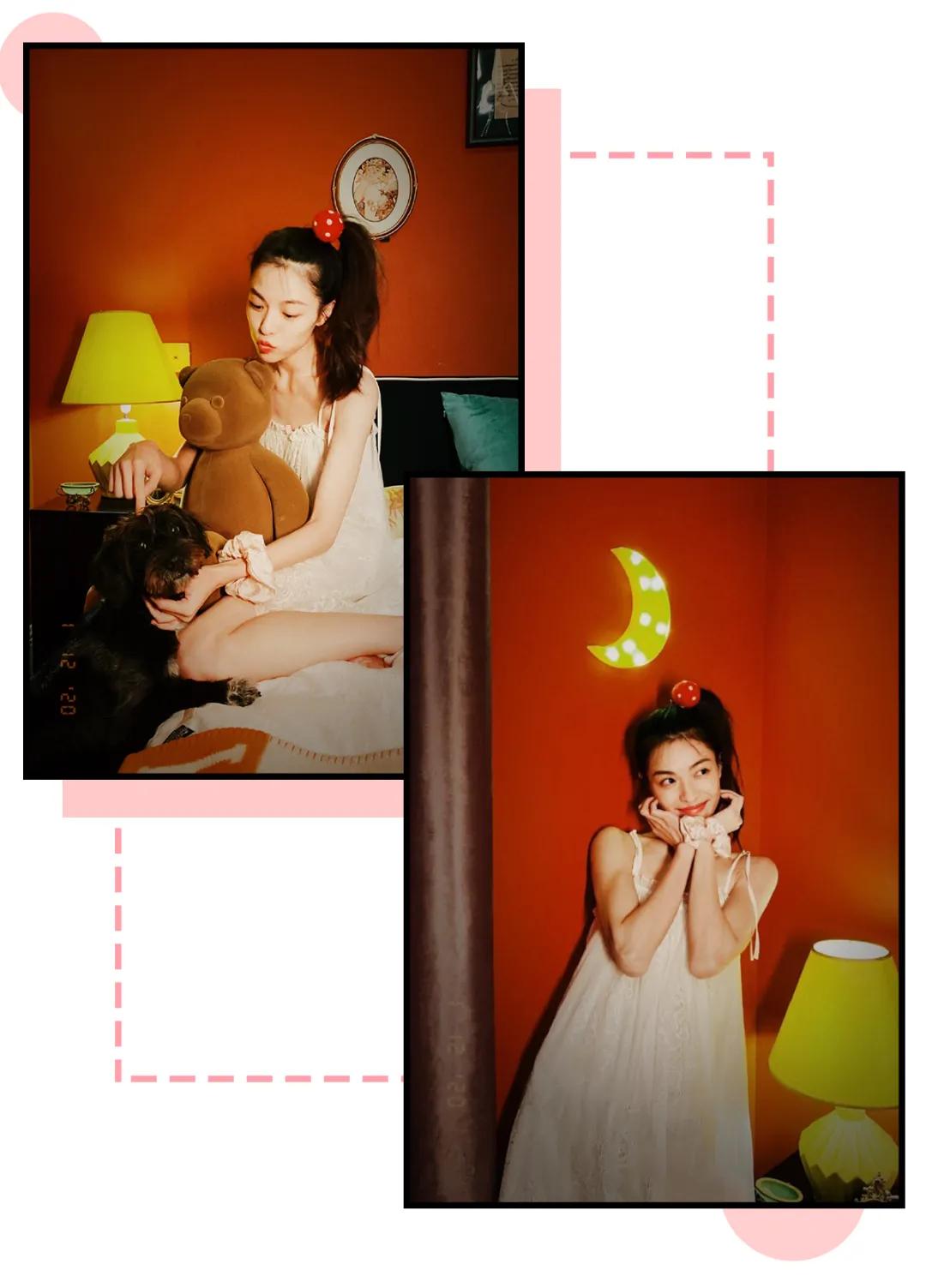 高颜值睡衣ins风简单,高颜值睡衣小女生