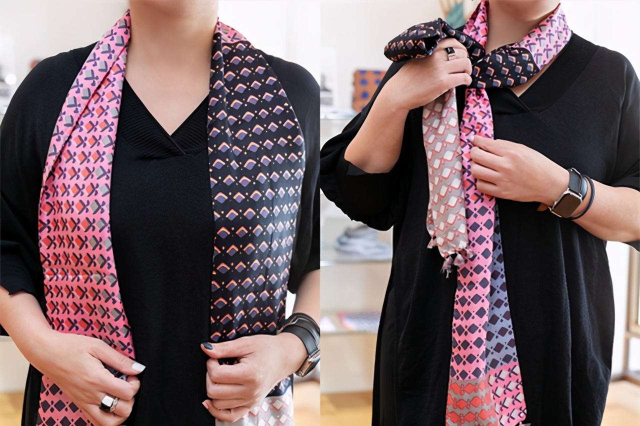 冬季围巾的潮流戴法,围巾冬季慵懒风韩系怎么戴