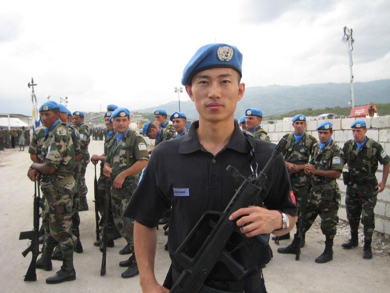 “战狼”团队张翔,联合国维和警察,勋章与荣誉交相辉映