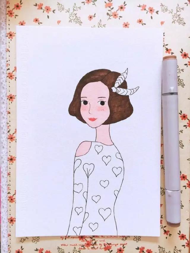 手绘头发涂色教程马克笔,touch马克笔80色手绘教程