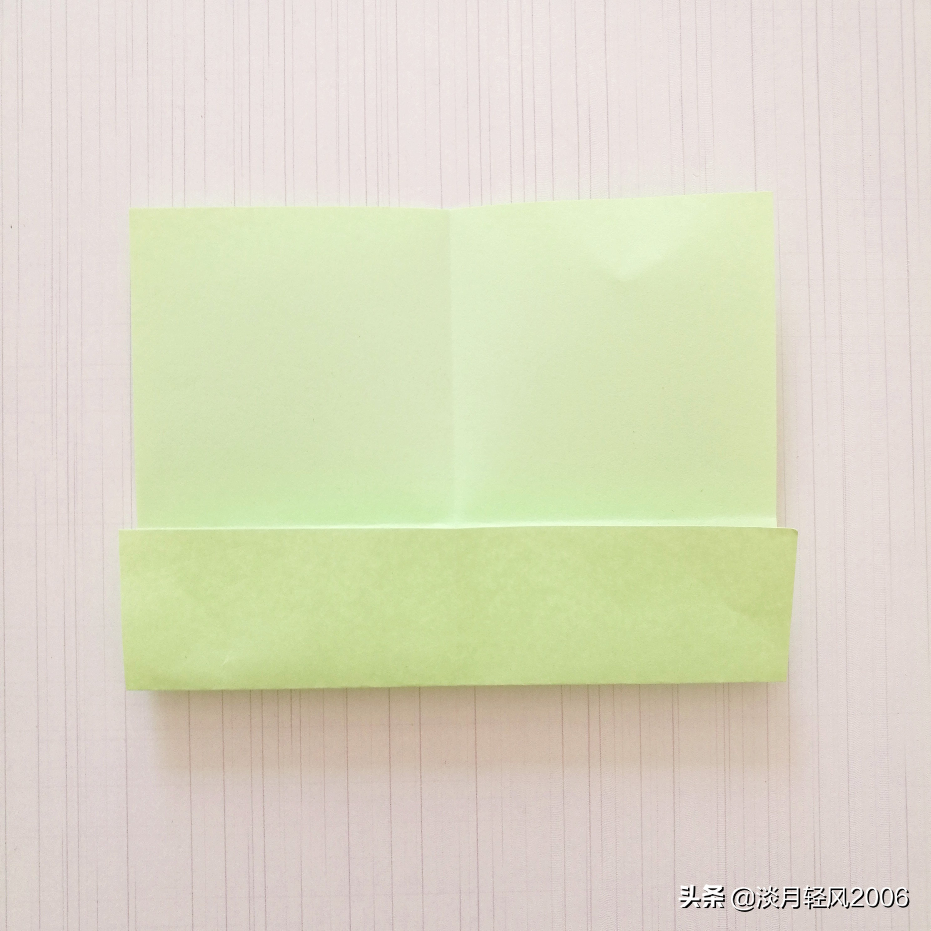 幼儿园手工折纸信封超简单,用正方形折纸做信封