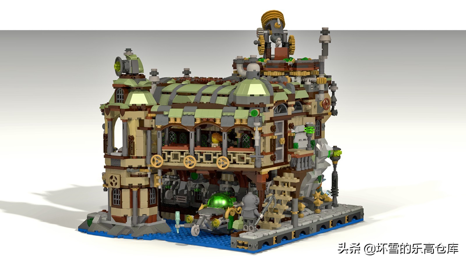 乐高搭建各个城市的地标建筑,用老乐高建造城市